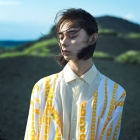 CHINESE STRIPE/jaune - Motif CHINESE STRIPE, chemise « TEWSEN », étoffe wazarashi, chemise de style dabo, unisexe
